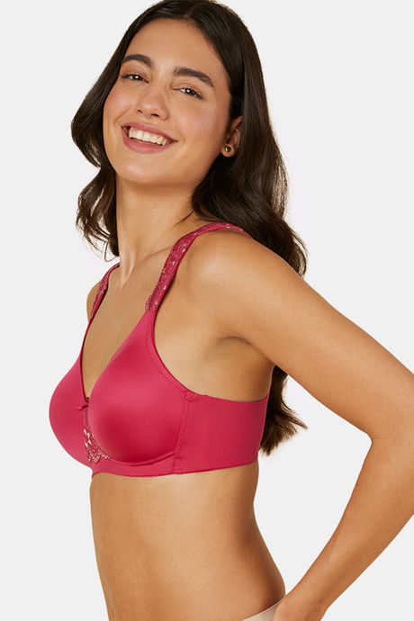 Triumph Padded Non Wired Full Coverage T-Shirt Bra - Electric Raspberry — image 2